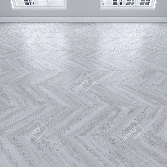 Title: Dub Parquet Flooring Set 3D model image 4