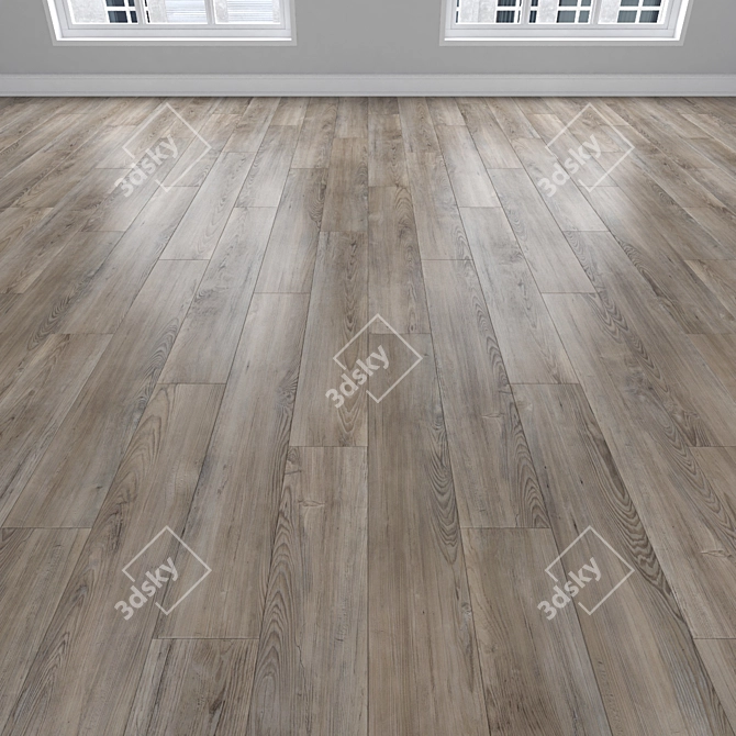 Oak Parquet Set - 3 Styles 3D model image 2