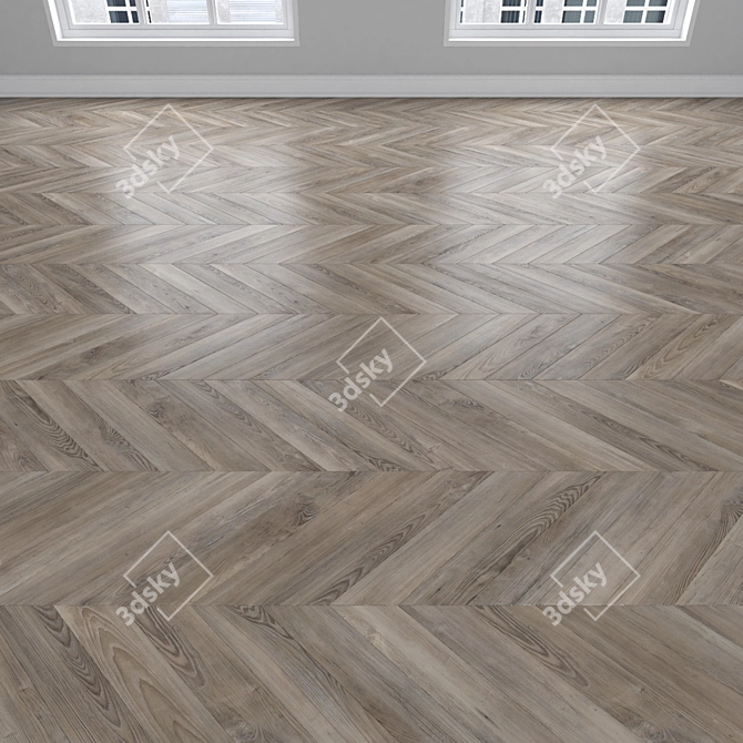 Oak Parquet Set - 3 Styles 3D model image 4