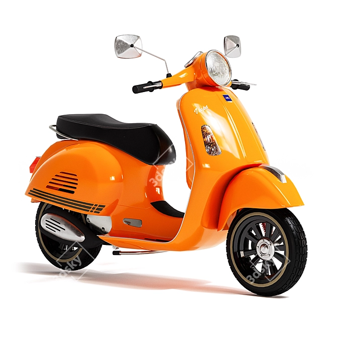 Sleek Vespa 6 3D Model 3D model image 1