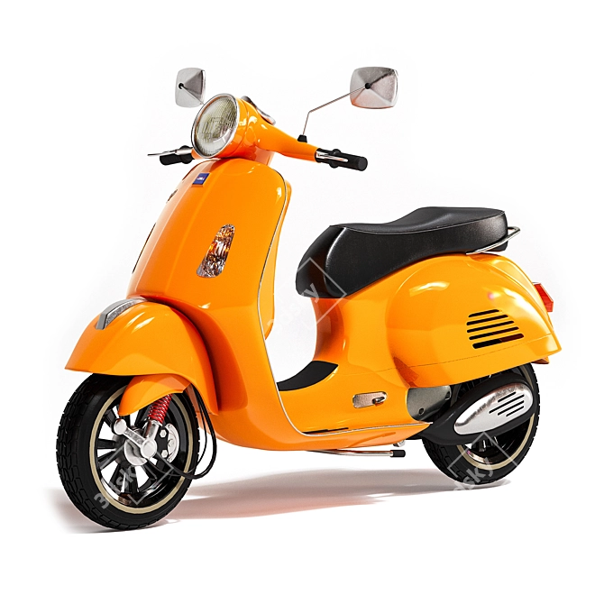 Sleek Vespa 6 3D Model 3D model image 2