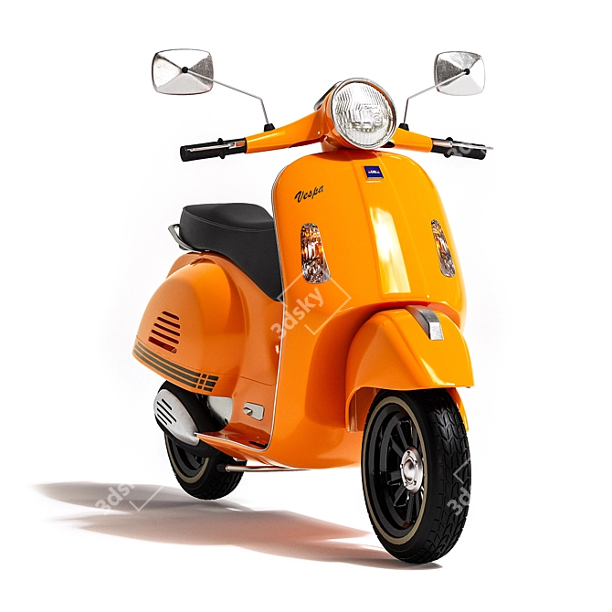 Sleek Vespa 6 3D Model 3D model image 4