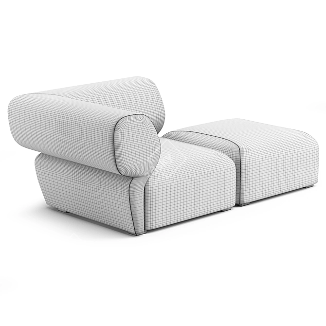 Stylish Fly Sofa with Modules 3D model image 4