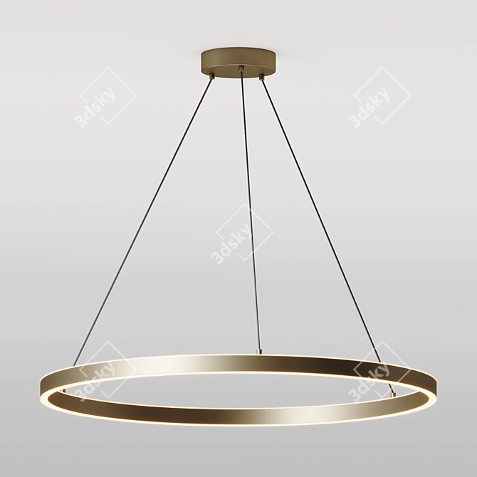 Sleek LED Pendant Light 3D model image 2