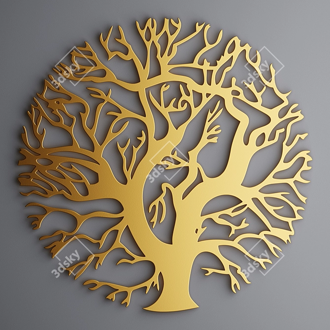 Tree of Life Decorative Panel 3D model image 2