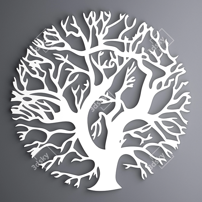 Tree of Life Decorative Panel 3D model image 3