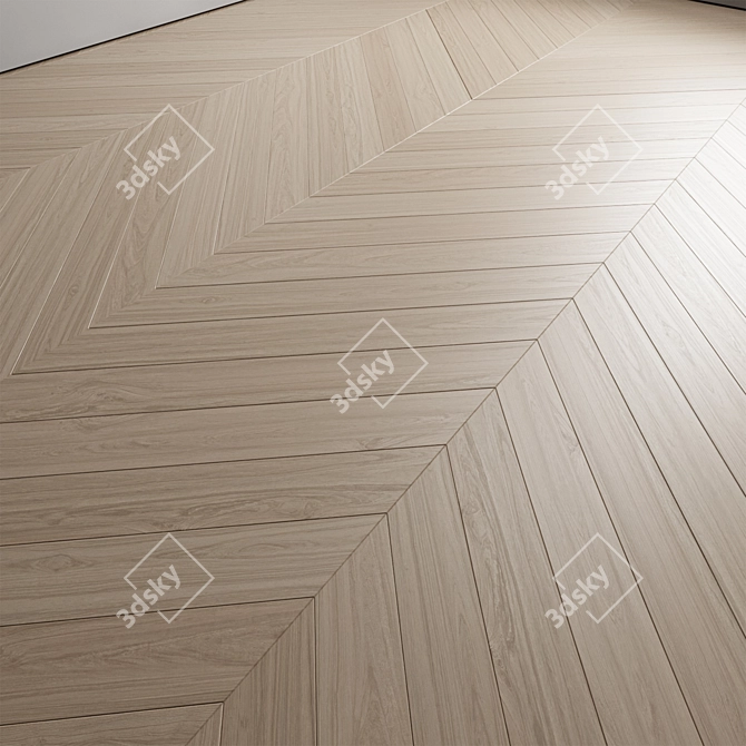 Versatile Oak Floor Textures Set 3D model image 2