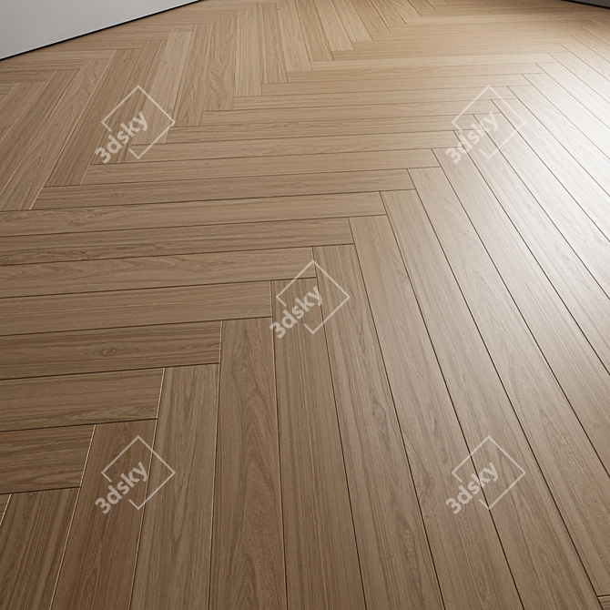 Versatile Oak Floor Textures Set 3D model image 3