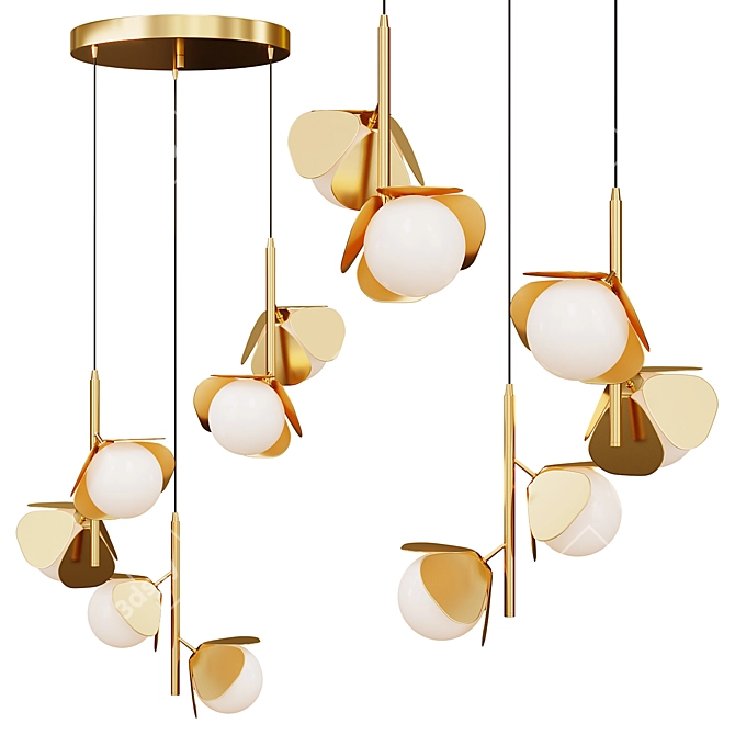 Modern Pendant Lamp JANITA 3D model image 1