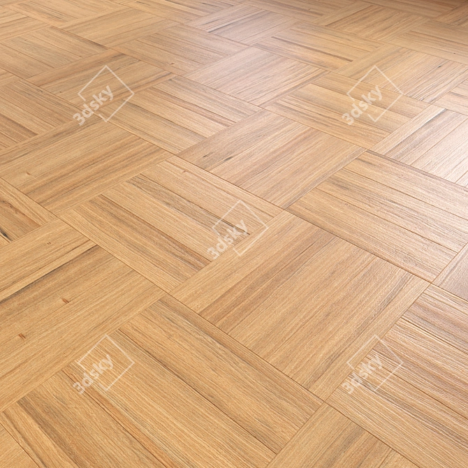 Wooden Floor 3D Model 3D model image 3