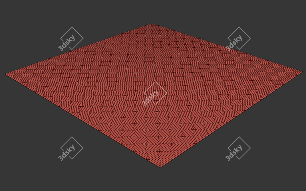 Wooden Floor 3D Model 3D model image 5