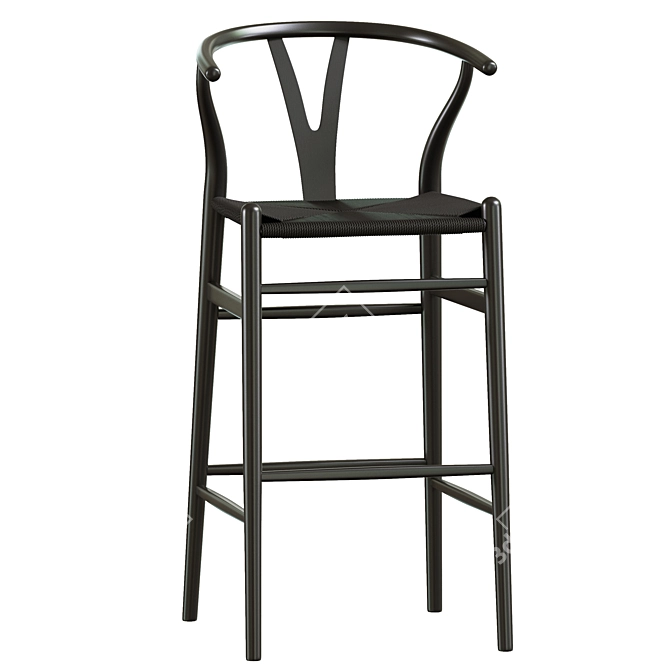 Elegant Faith Bar Stools 3D model image 3