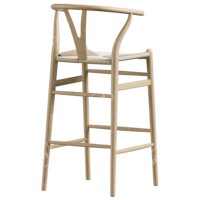 Elegant Faith Bar Stools 3D model image 4