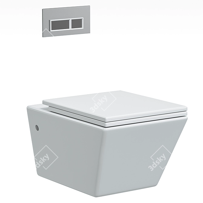  Stormon Dual Flush Toilet 3D model image 1