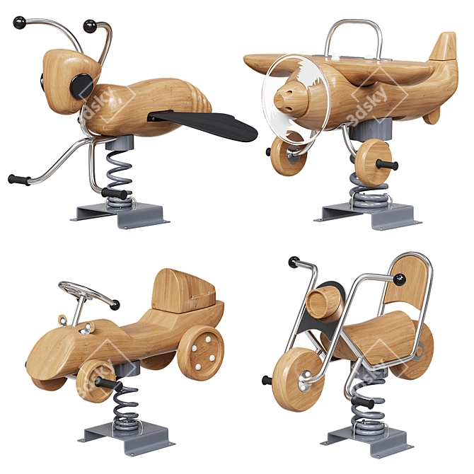 Children's Ride-On Toys Collection 3D model image 1