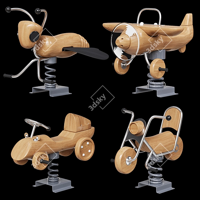 Children's Ride-On Toys Collection 3D model image 2