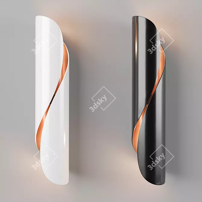  Svelte Calla Wall Light 3D model image 1