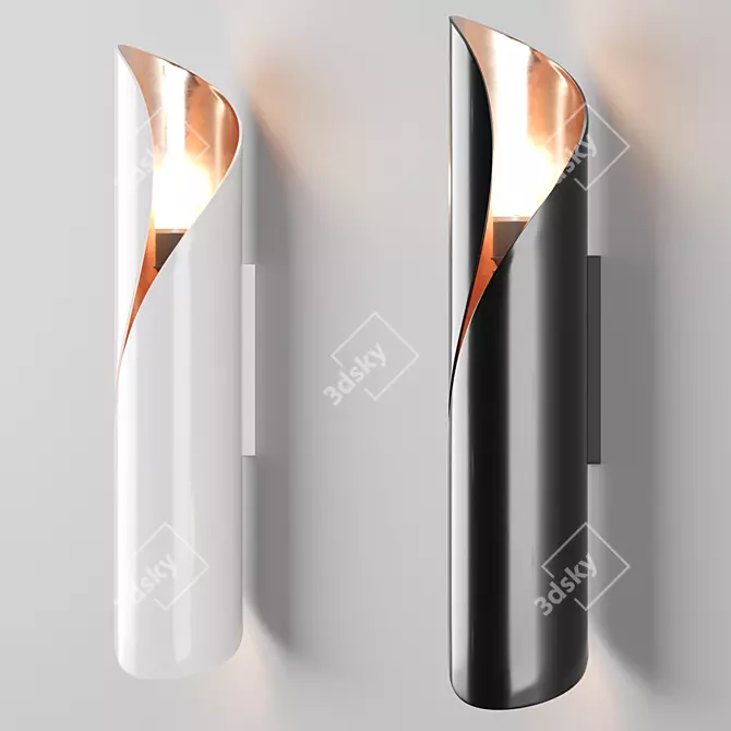  Svelte Calla Wall Light 3D model image 2