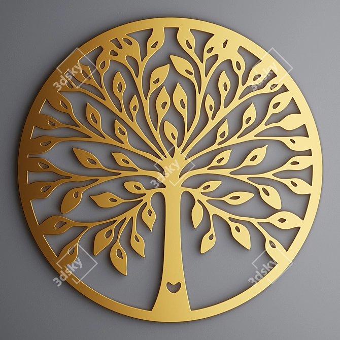 Tree of Life Decor Panel 3D model image 2