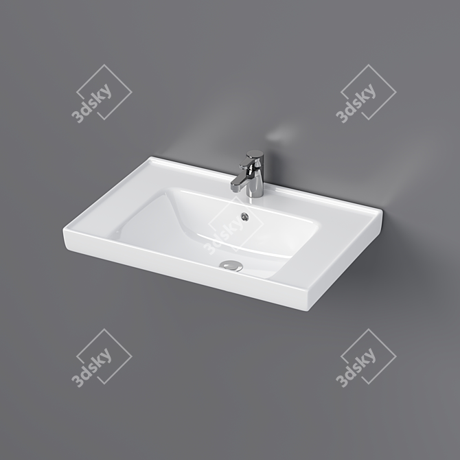 Grace Sink in 3 Sizes 3D model image 2