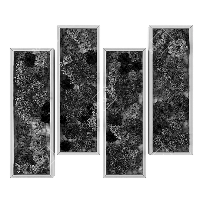 Versatile Vertical Garden Kit 3D model image 2