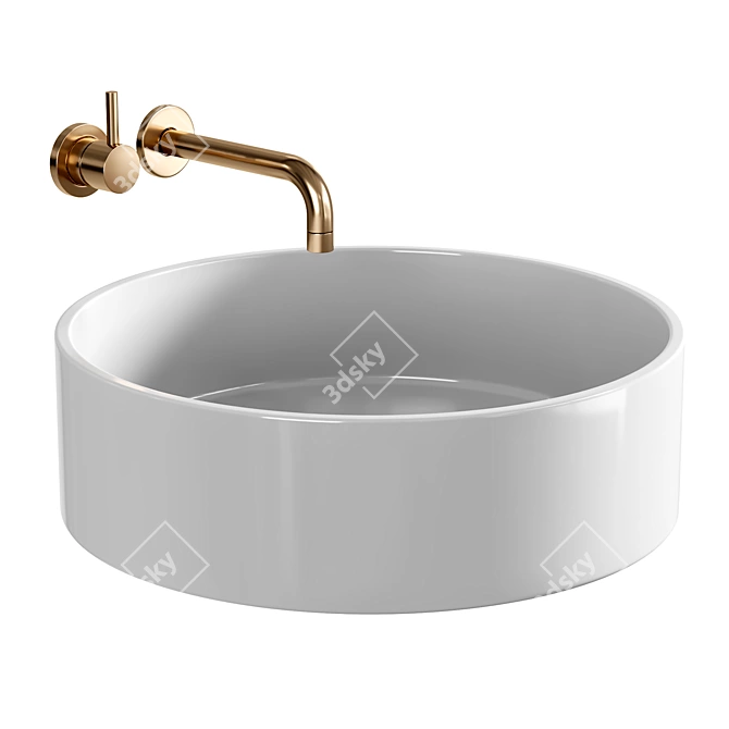 Elegant Sofía Washbasin 

(Note: the description provided did not contain any Russian text for translation.) 3D model image 2