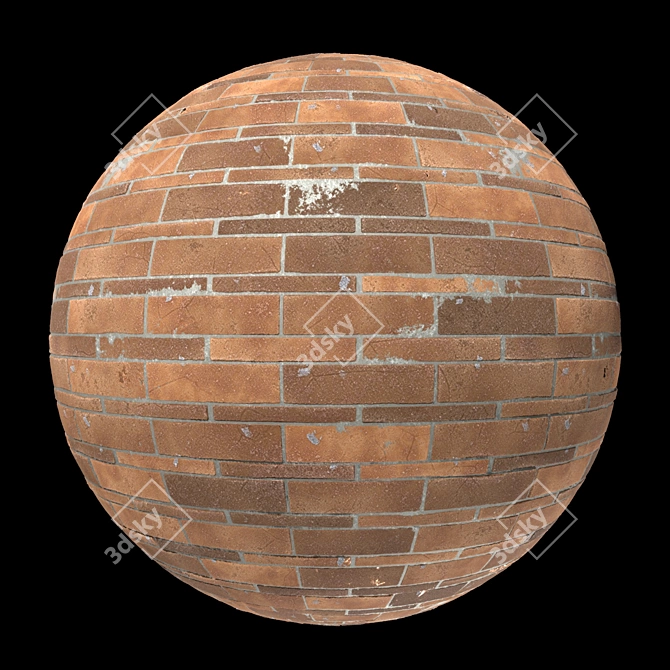 High-Quality Red Brick Texture 3D model image 3