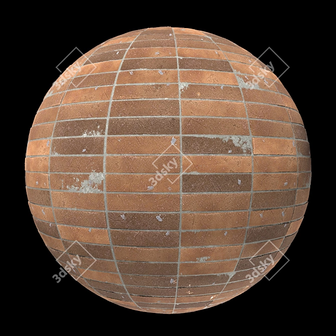 High-Quality Red Brick Texture 3D model image 4