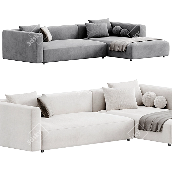 Modern Modular Match Sofa Prostoria 3D model image 2