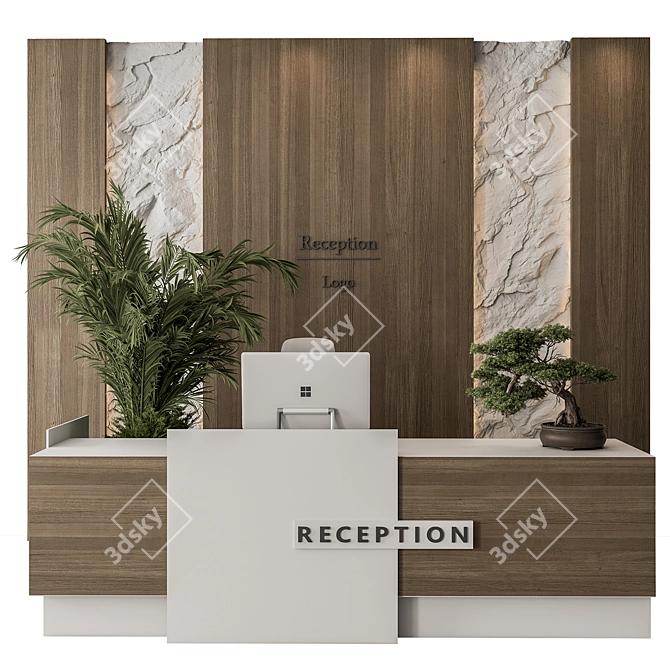 Welcome Desk - Executive Elegance 3D model image 1