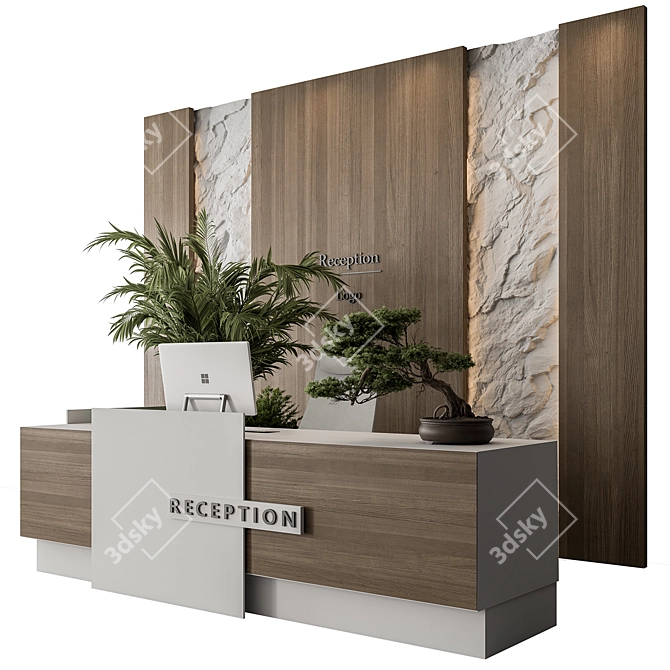 Welcome Desk - Executive Elegance 3D model image 2