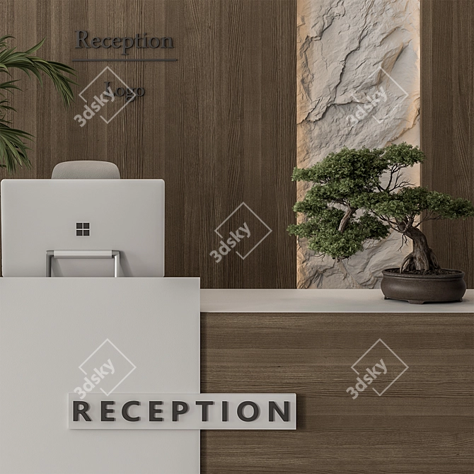 Welcome Desk - Executive Elegance 3D model image 4