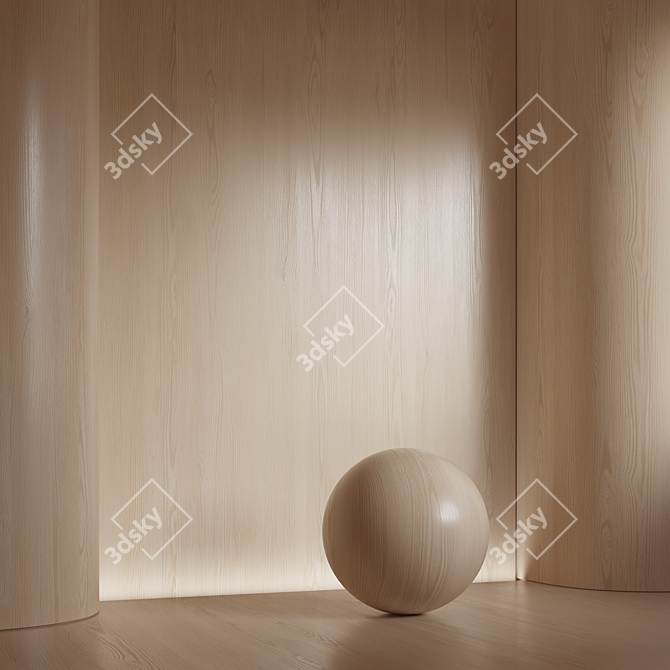 Seamless Wood Material Bundle 3D model image 1