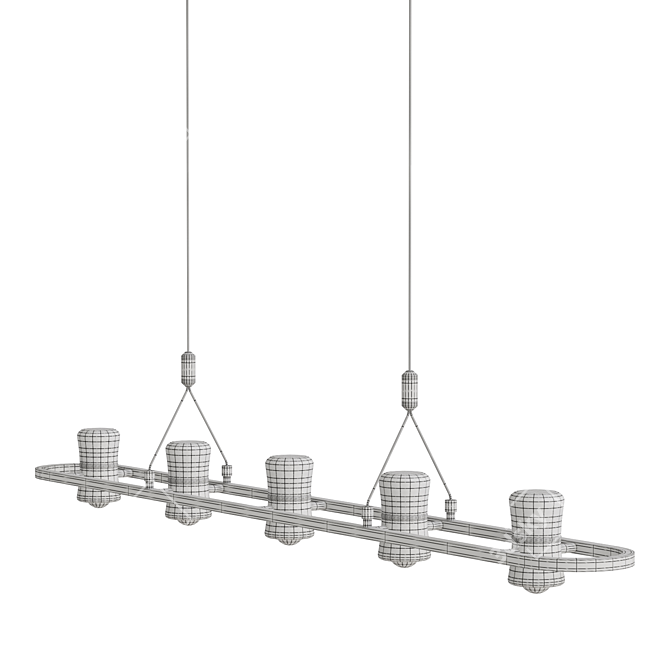 Modern LED Track Lighting Fixture 3D model image 7