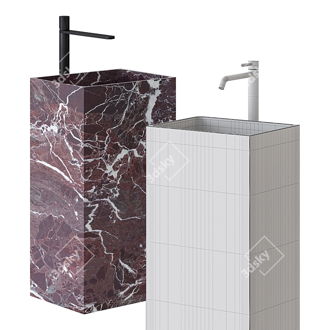 Antonio Lupi FUSTO 185 Floor Sink 3D model image 3