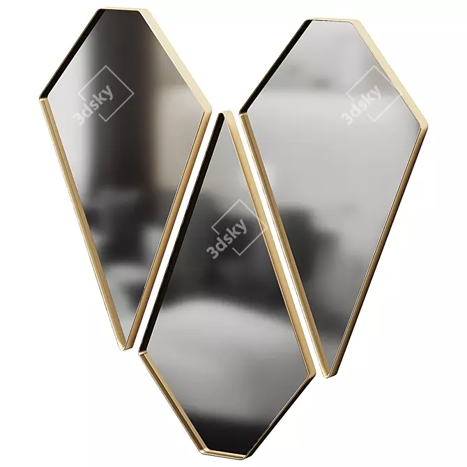 Nolan 2015 Wall Mirror Render 3D model image 2