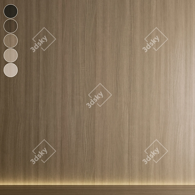 Premium Oak Texture Pack 023 3D model image 1