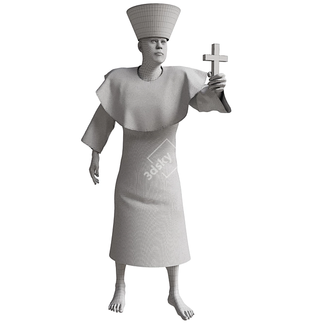 Religious Man 3D Model (2016) 3D model image 6