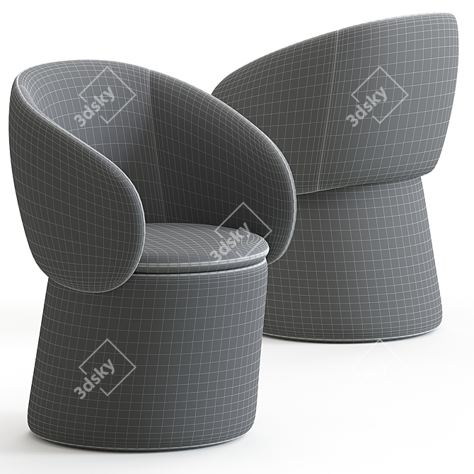 Modern Chic Nebula Seat Design 3D model image 7