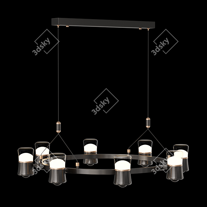 Ring LED Pendant Lamp MEDVIN 3D model image 2