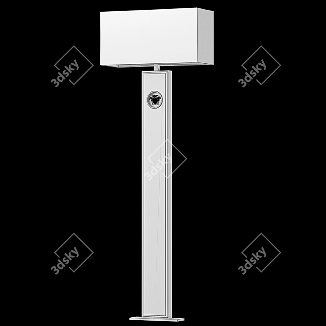 Luxury Versace Gold Metro Lamp 3D model image 2