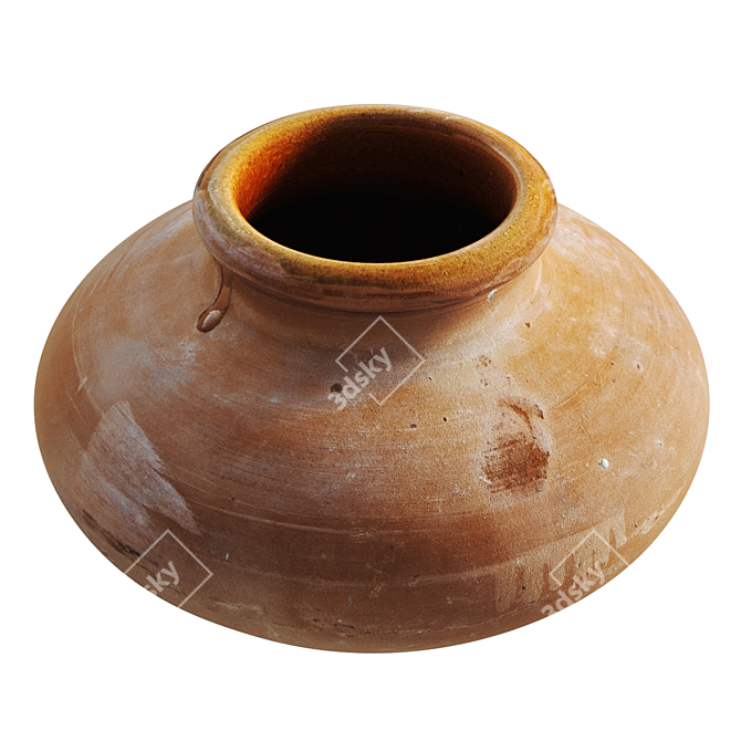 Pot 3D Model: Realistic Photoscan 3D model image 1