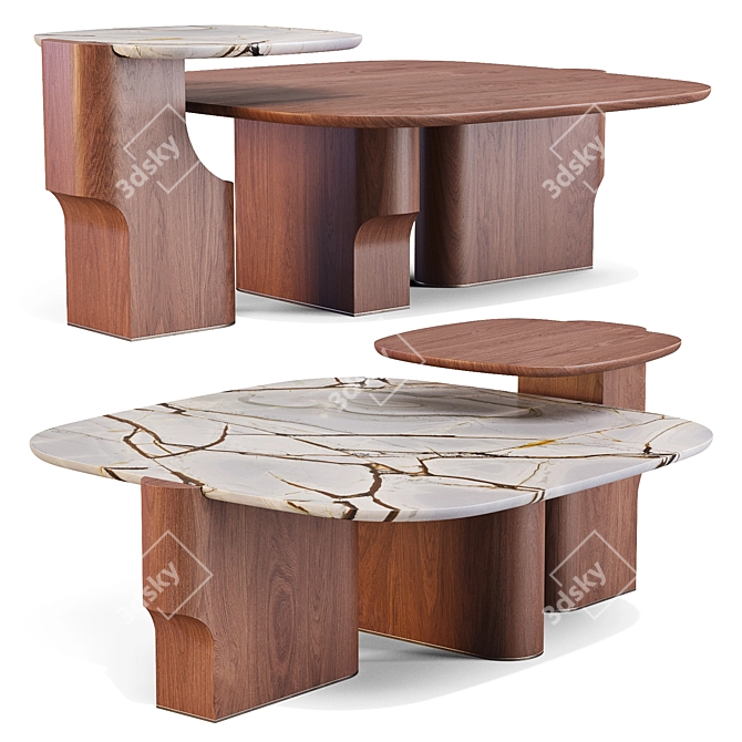 Kenya Coffee Tables Collection 3D model image 1