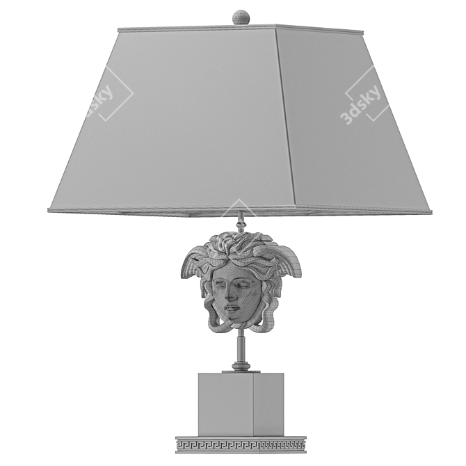 Luxury Versace Medusa Table Lamp 3D model image 2