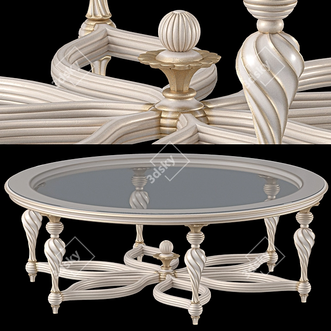 Roberto Giovannini Round Coffee Table 3D model image 1