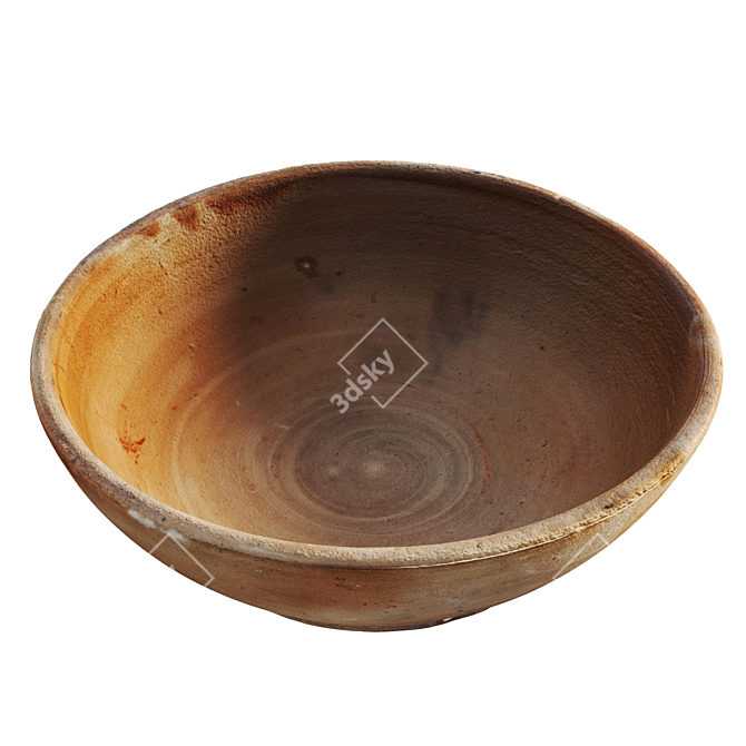  Photoscanned Pot with CoronaDisplacement 3D model image 1