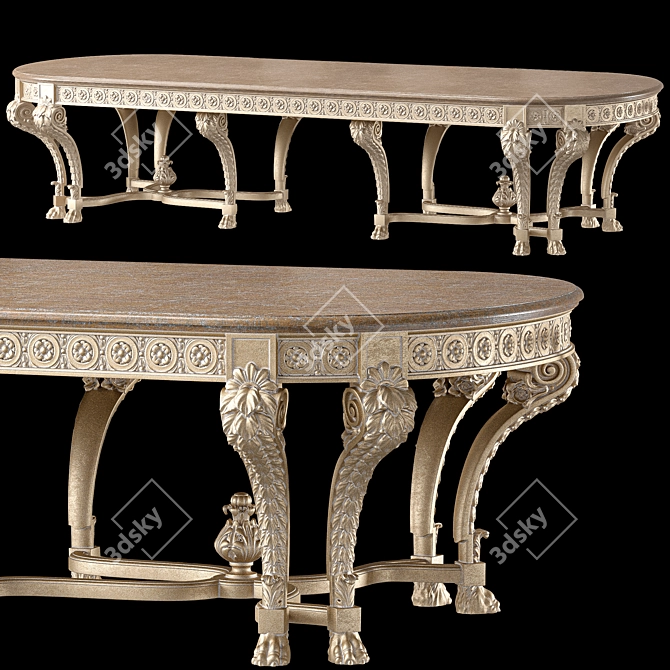 Majestic Dining Table Art 1424 3D model image 1