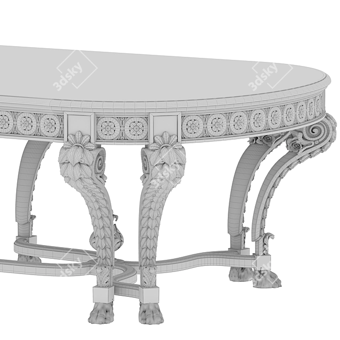 Majestic Dining Table Art 1424 3D model image 2