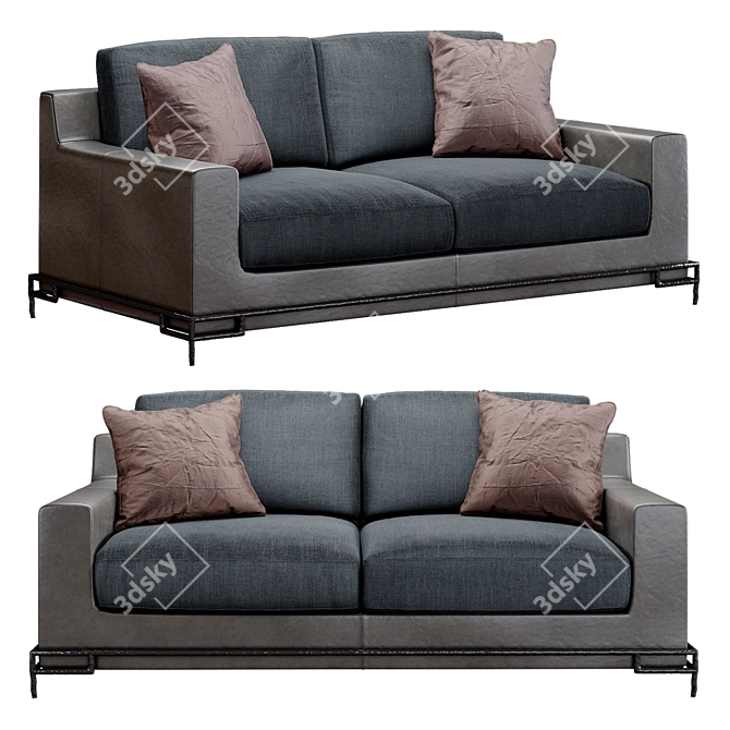 Modern Designer Liaigre Erudit Sofa 3D model image 1