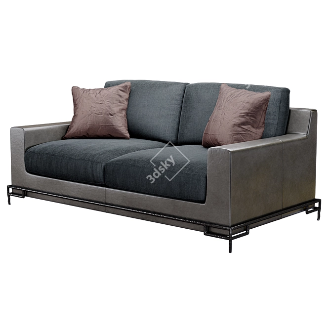 Modern Designer Liaigre Erudit Sofa 3D model image 2